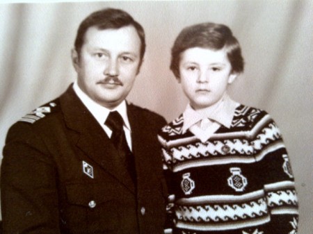 Меньшиков  Николай  ЛМУ ВМФ 1969—1972  1981 с сыном